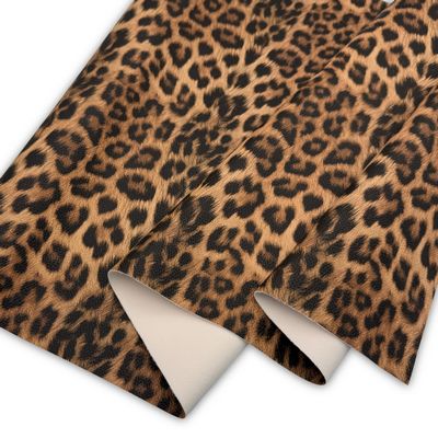 Leopard Print Faux Leather - BRN/B 18 in x 54 in