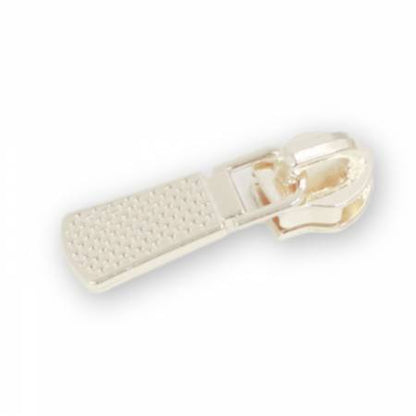 Four 5 Textured Zipper Pulls Gold