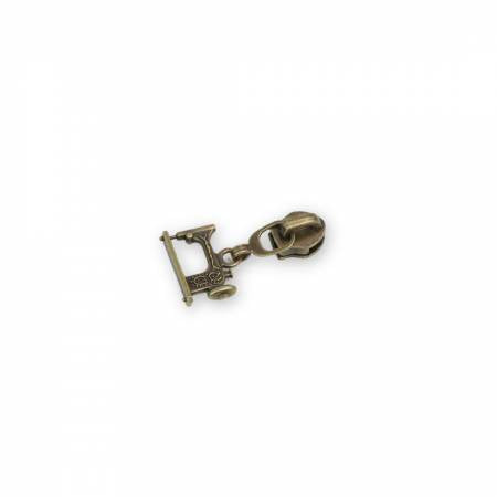 #5 Sewing Machine Zipper Pull Antique