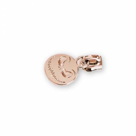 #5 Pumpkin Skeleton Zipper Pull Rose Gold