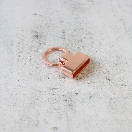 Two Screw-In Key Fobs 1in Rose Gold