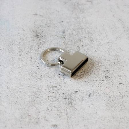 Two Screw-In Key Fobs 1in Nickel