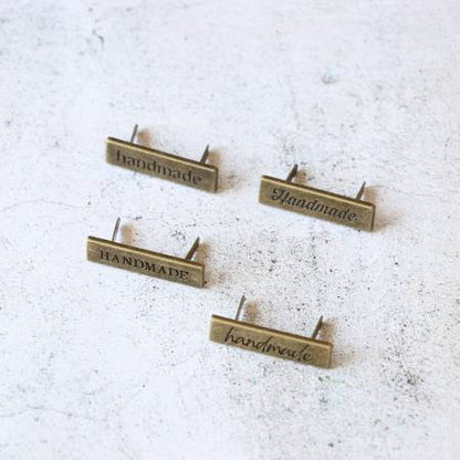 Four Pack Handmade Labels Antique