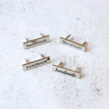 Four Pack Handmade Labels Nickel