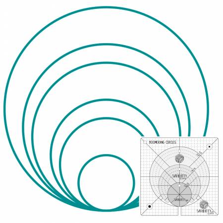 SARIDITTY 4pc Boomerang  and Circles Low Shank Set