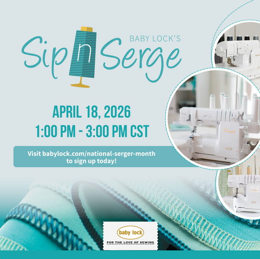 Babylock Sip N Serge Event