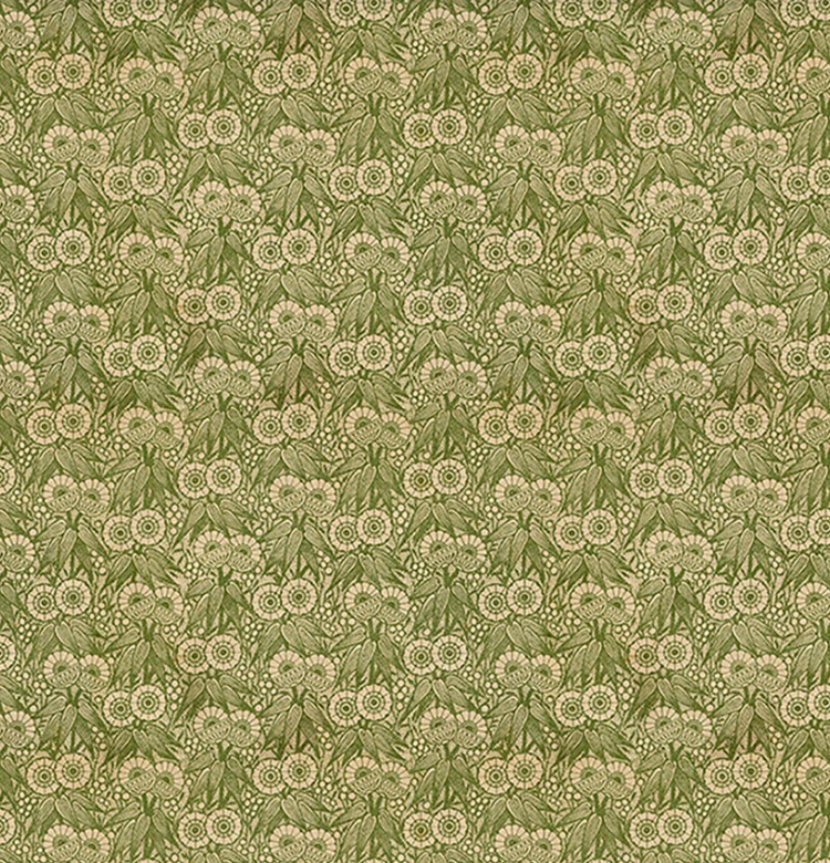 Green Tiny Print Canvas