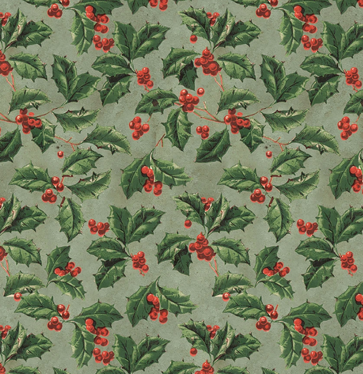 Christmas Holly Canvas - Christmas