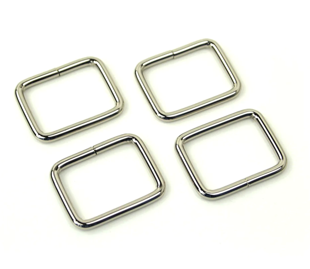 1" Rectangle Rings 4pc