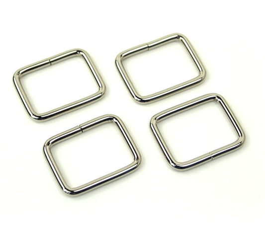 1" Rectangle Rings 4pc