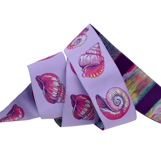 Floral Reef- Lil Shelly in Ultraviolet - 1-1/2" Ribbon by Tula Pink