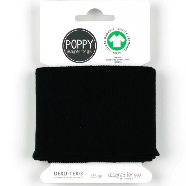 Black Cuffs GOTS 2.75 inches