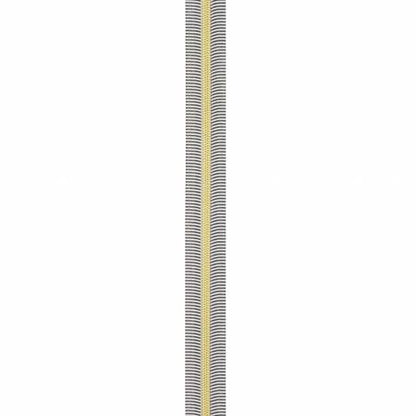 Black/White 5 Nylon Gold Coil Zippers