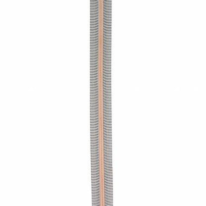 Black/White 5 Nylon Rose Gold Coil Zippers