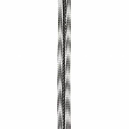 Black/White 5 Nylon Gunmetal Coil Zippers