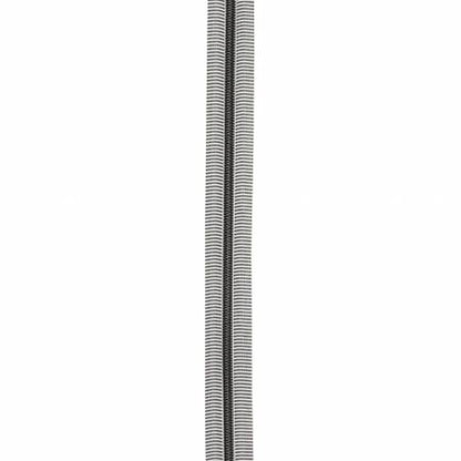 Black/White 5 Nylon Gunmetal Coil Zippers