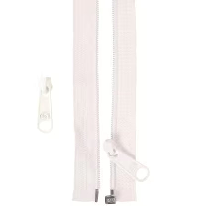 50in Separating Zipper and Extra Slide