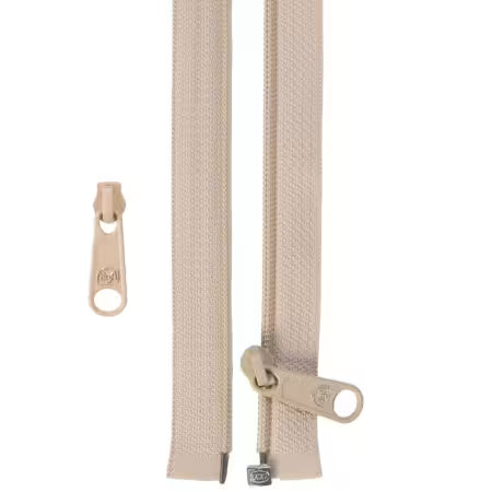 50in Separating Zipper and Extra Slide