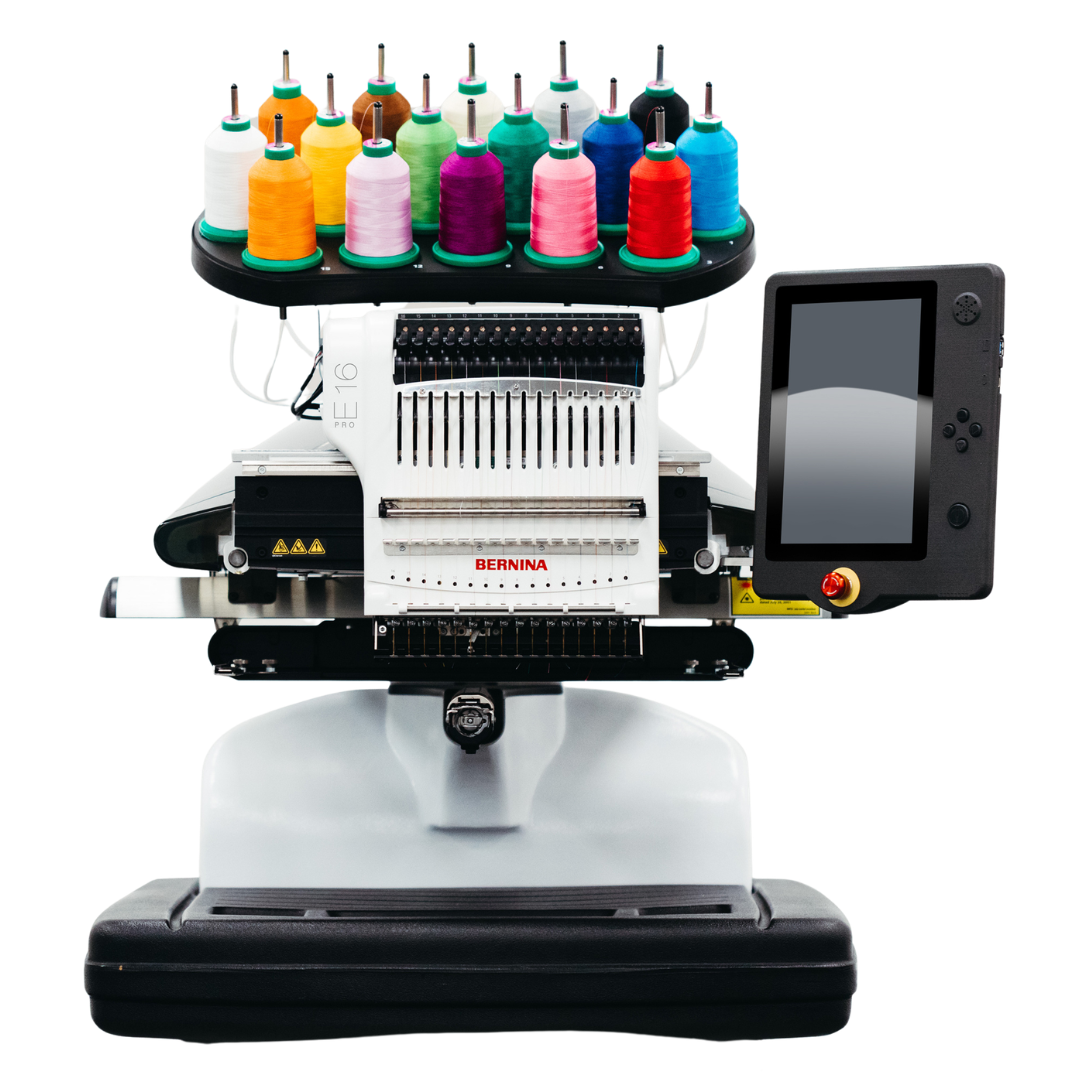 BERNINA E 16 PRO sixteen-needle embroidery machine
