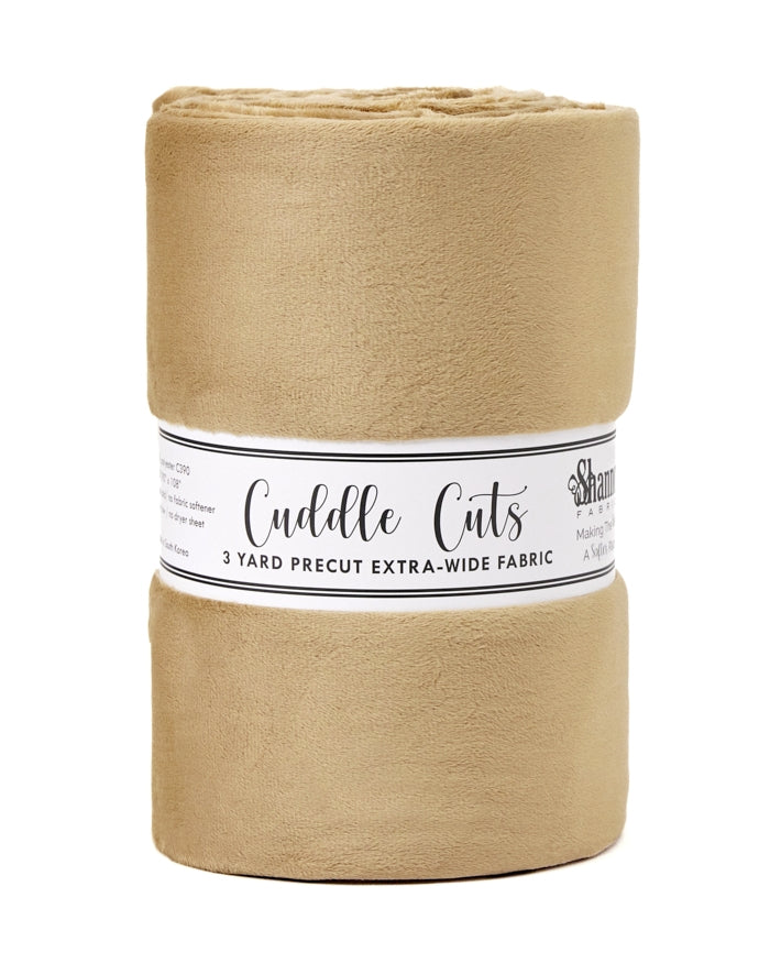 3 Yard Cuddle 110" Cut- Cappuccino
