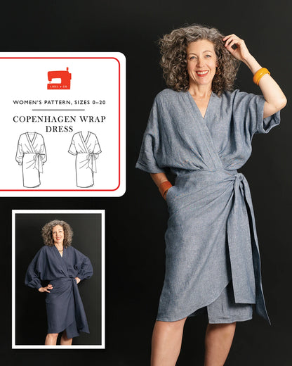 Copenhagen Wrap Dress pattern by Liesl & Co