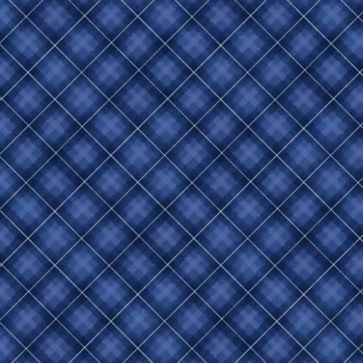 Plaid Dark Blue- Let It Snow-Man!