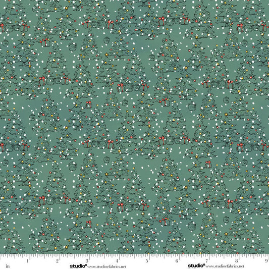 Green Tree Mono- Christmas at Pooh Corner