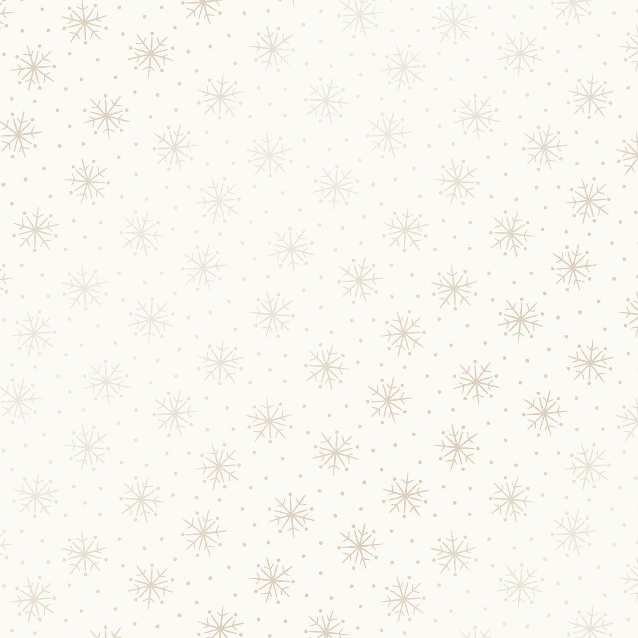 Simple Snowflakes- Pearl on Soft White