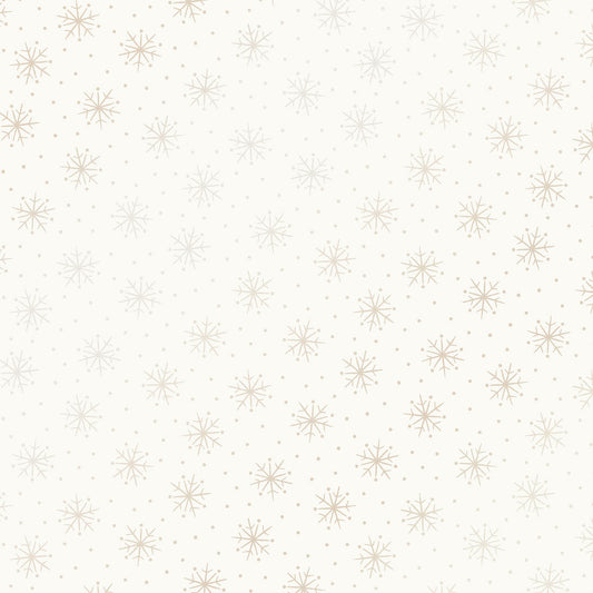 Simple Snowflakes- Pearl on Soft White