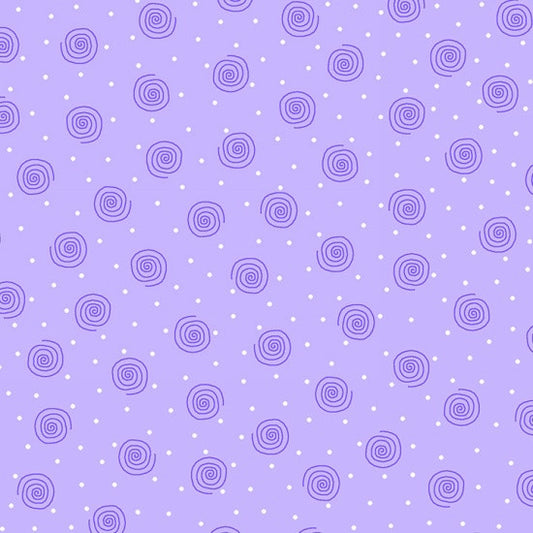 Swirls Purple Flannel