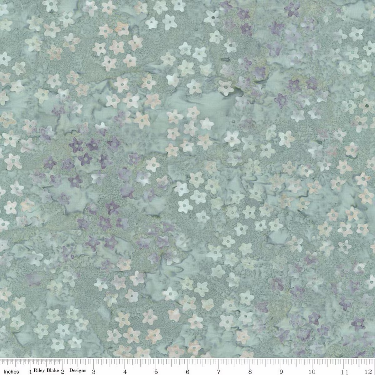 Whispery Sage Flowers- Boho Batiks