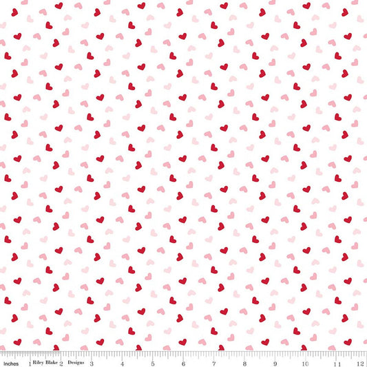 Seasonal Basics Heart Toss White