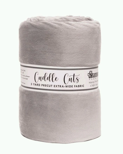 3 Yard Cuddle 110" Cut- Silver