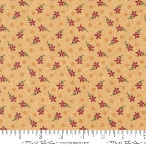 Tan Autumn Blooms Floral- Flannel Season