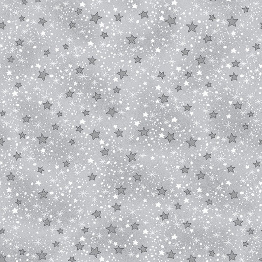 Mini Stars Grey Flannel