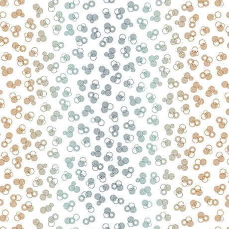 Tiny Circles White Linen- Wisps on the Wind