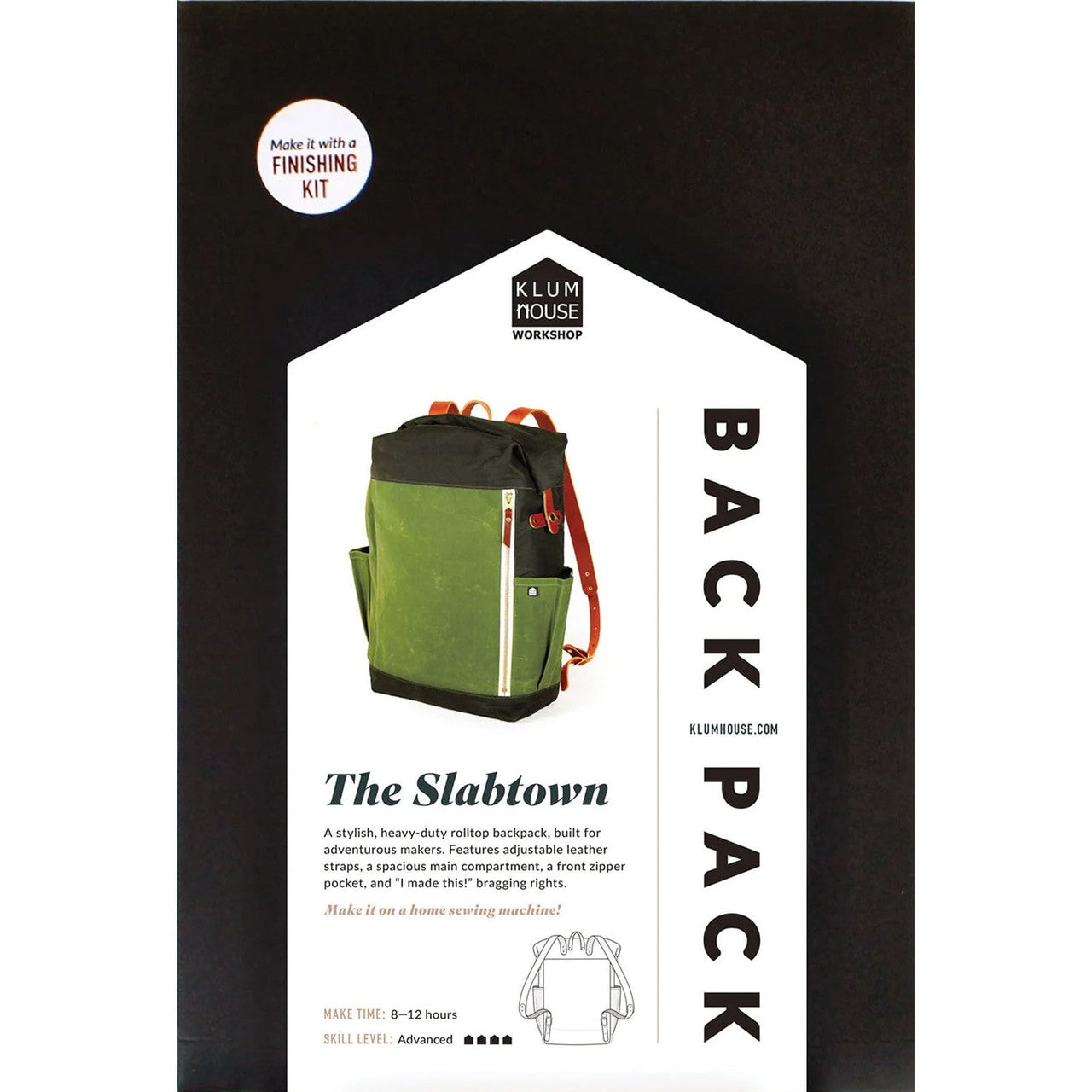 The Slabtown Rolltop Back Pack Pattern