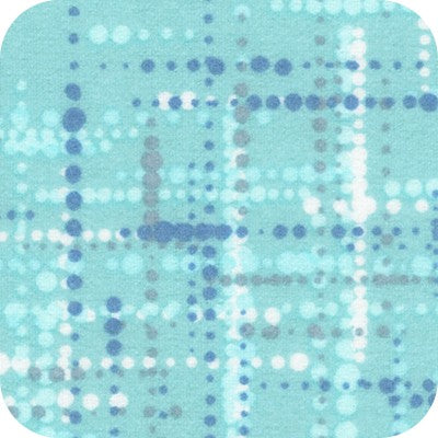 Glacier Dotted Stripe Flannel- Bundle Up