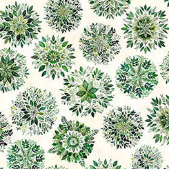 Leaf Mandalas Eggshell- Sylvan Essence