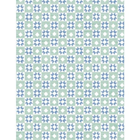 Checkerboard Teal- Friendly Farmstead
