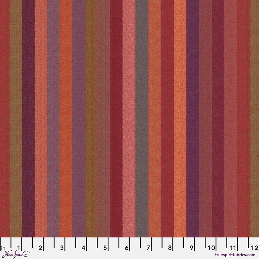 Broad Stripe Red- Cotton Shot