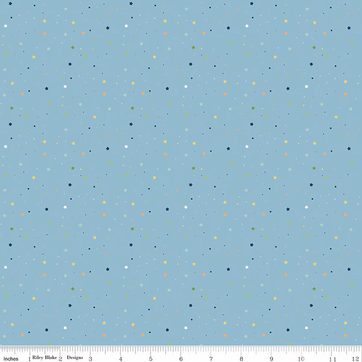 Stars Blue Flannel- I Love You to the Moon