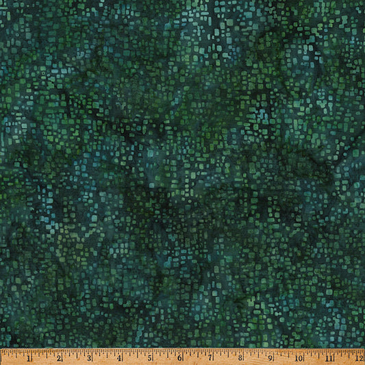 Over the Rainbow- Christmas Green Batik