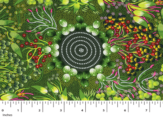 Bush Fruits Green Rayon