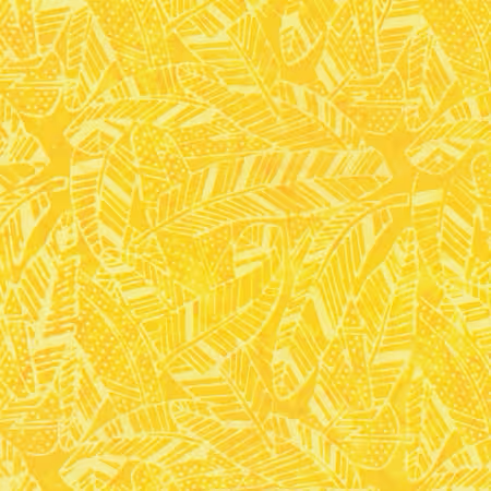 Yellow Feathers Batik- Technicolor