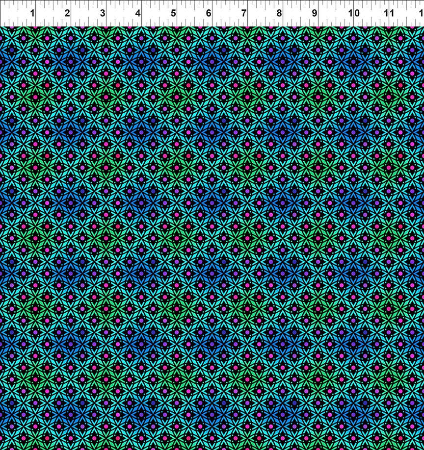 Lattice Teal- Vivid