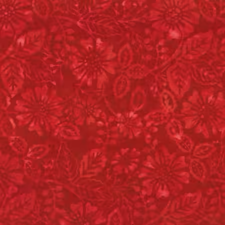 Cosmos Red Batik- Technicolor