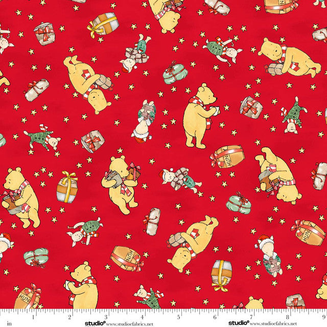 Red Bears and Bundles- Christmas at Pooh Corner