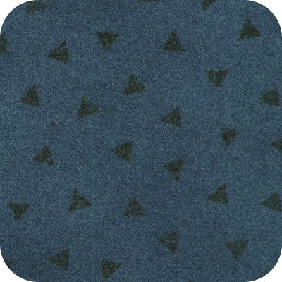 Navy Triangles Flannel- Bundle Up