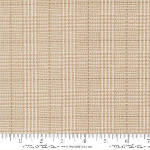 Cream Plaid Checks Blender- Flannel Gather Basics